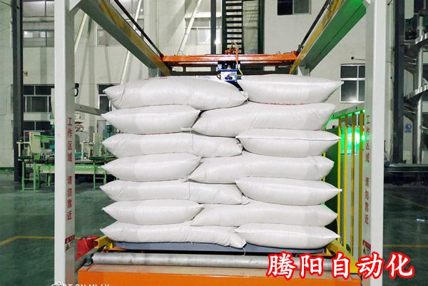 全自动码垛机工作流及自动化包装生产线作业