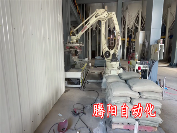 招工难建材生产线建筑材料码垛机器人省心提效